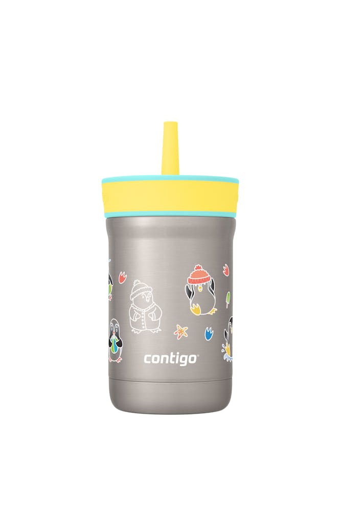Kids Leighton Spill-Proof Stainless Steel Tumbler with Straw, 12oz N2