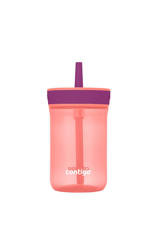 Kids’ Leighton Straw Tumbler with Spill-Proof Leak-Proof Lid, 14oz N1