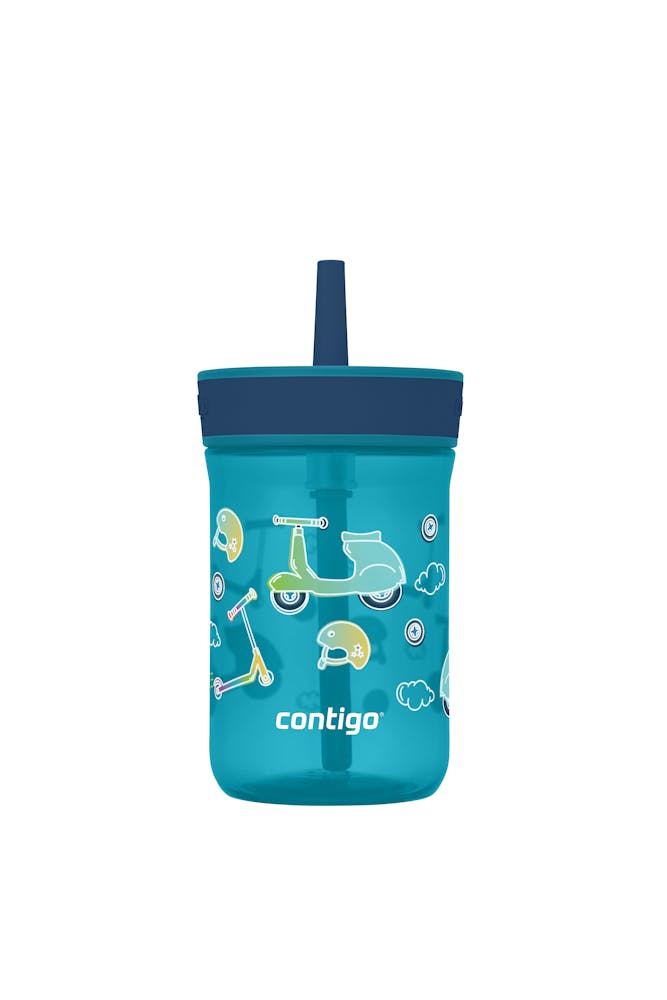 Kids’ Leighton Straw Tumbler with Spill-Proof Leak-Proof Lid, 14oz N1