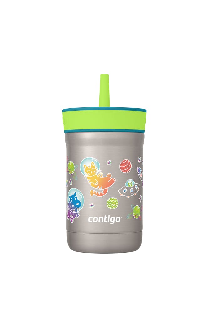 Kids Leighton Spill-Proof Stainless Steel Tumbler with Straw, 12oz N2