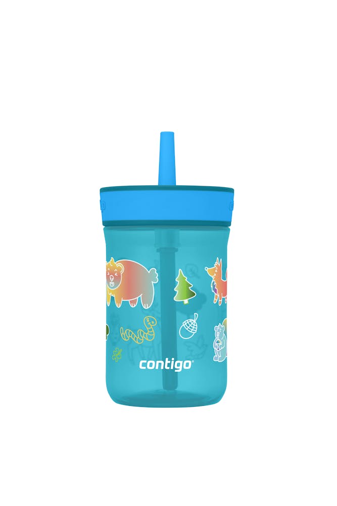 Kids’ Leighton Straw Tumbler with Spill-Proof Leak-Proof Lid, 14oz N1