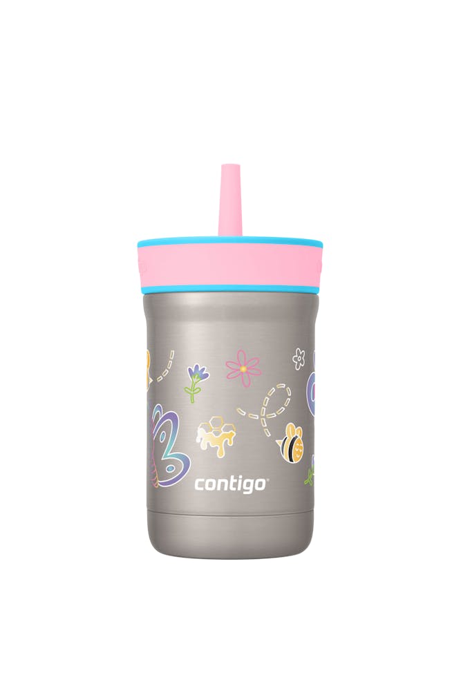 Kids Leighton Spill-Proof Stainless Steel Tumbler with Straw, 12oz N2