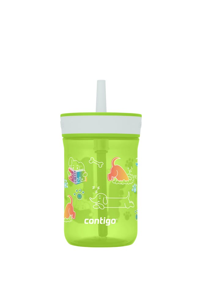 Kids’ Leighton Straw Tumbler with Spill-Proof Leak-Proof Lid, 14oz N1